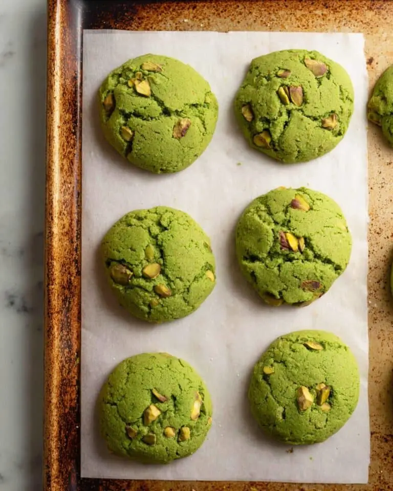 Matcha Pistachio Cookies Recipe