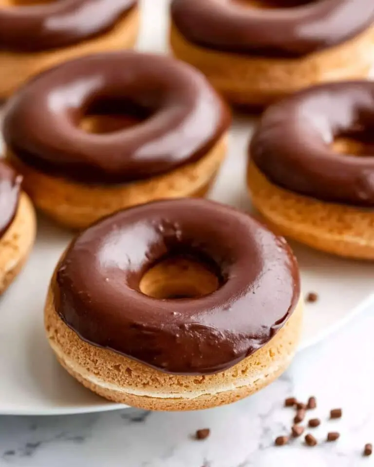 Healthy Banana Donuts with Chocolate Glaze Recipe