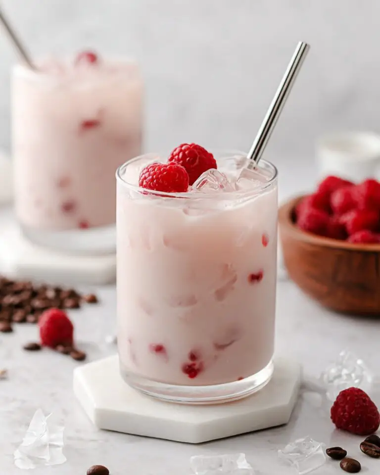 Vanilla Raspberry Iced Latte Recipe
