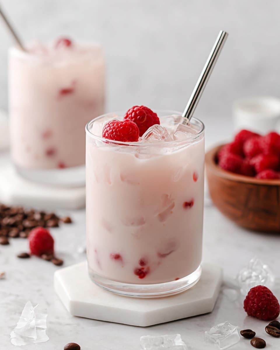 Vanilla Raspberry Iced Latte Recipe