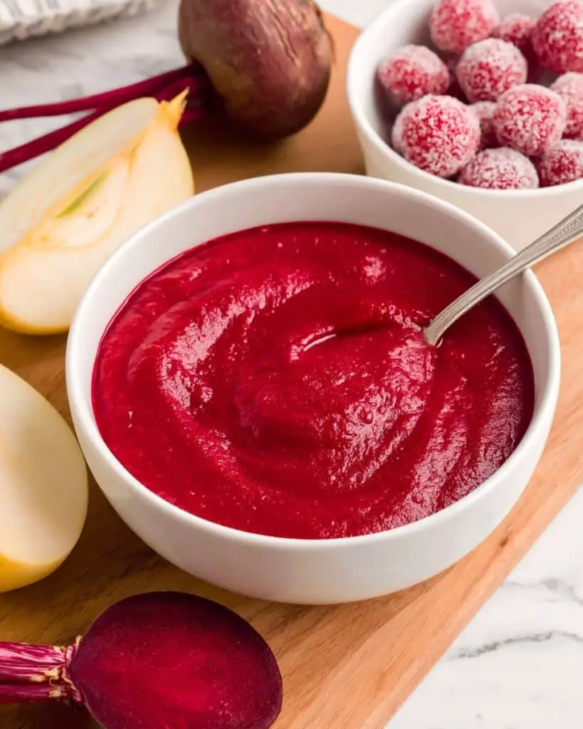 Strawberry Beet Instant Pot Applesauce Recipe