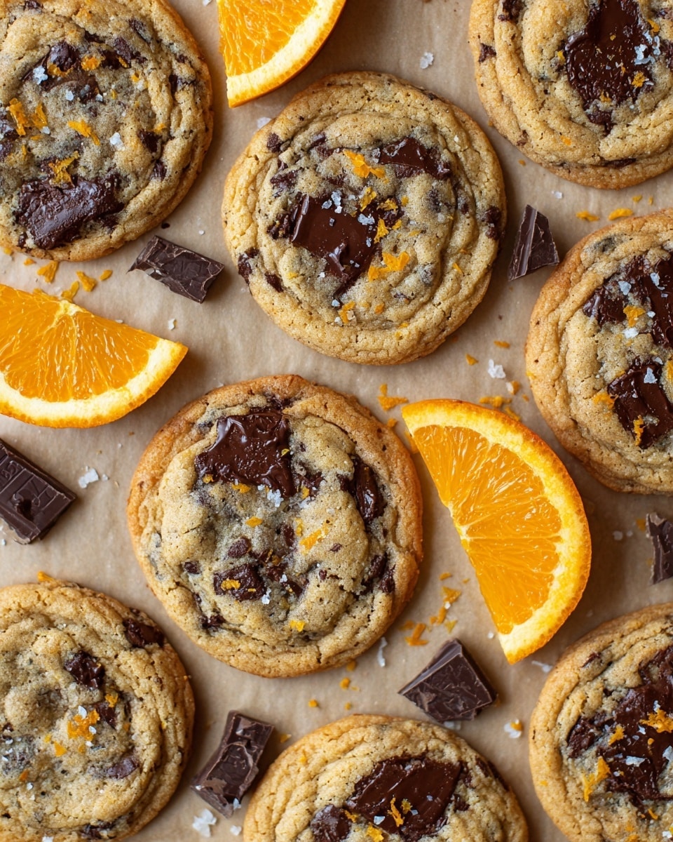 Orange Dark Chocolate Chunk Cookies Recipe