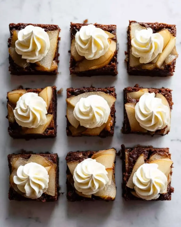 Upside-Down Pear Gingerbread Cake Recipe