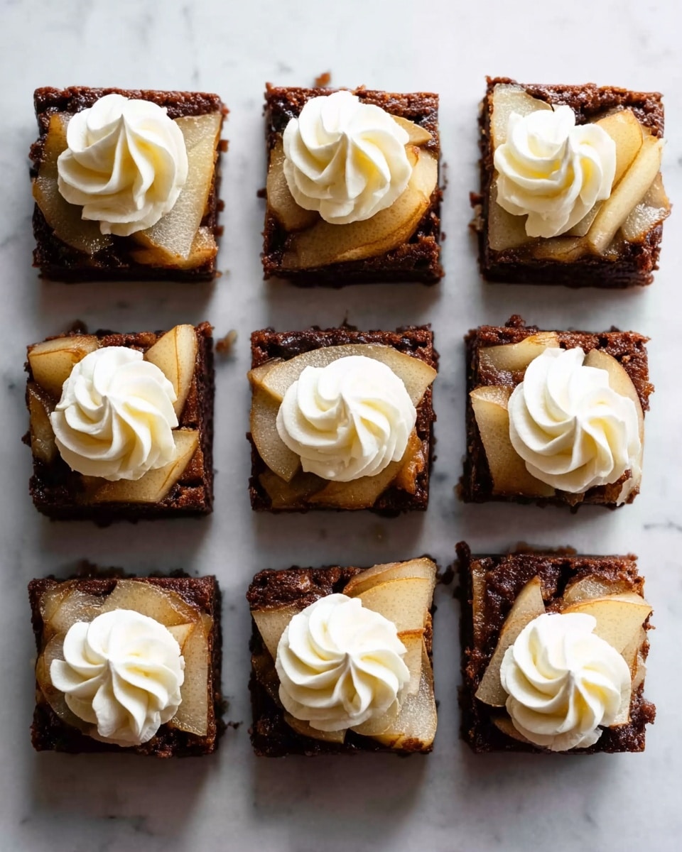 Upside-Down Pear Gingerbread Cake Recipe