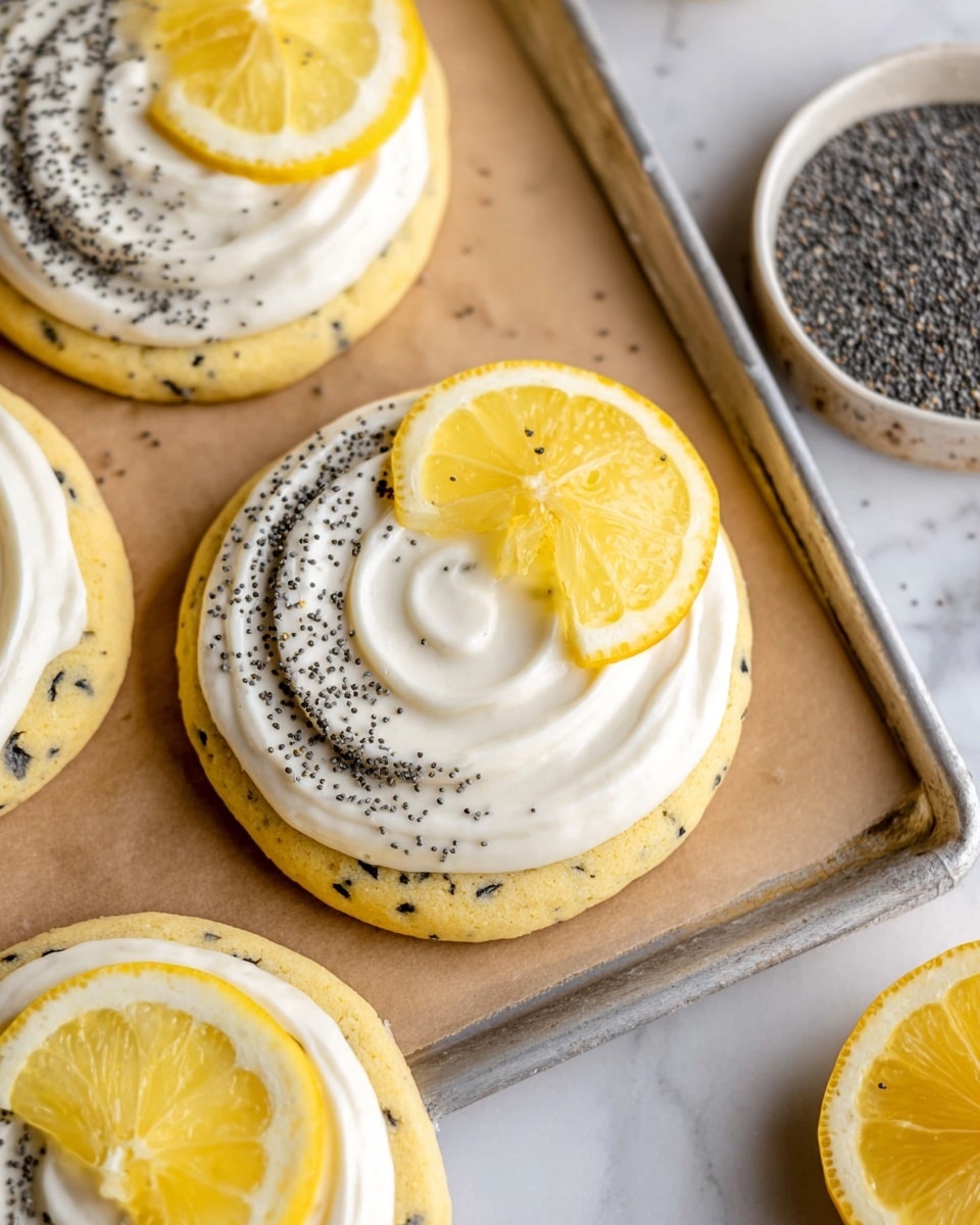 Lemon Poppy Seed Cheesecake Cookies Recipe