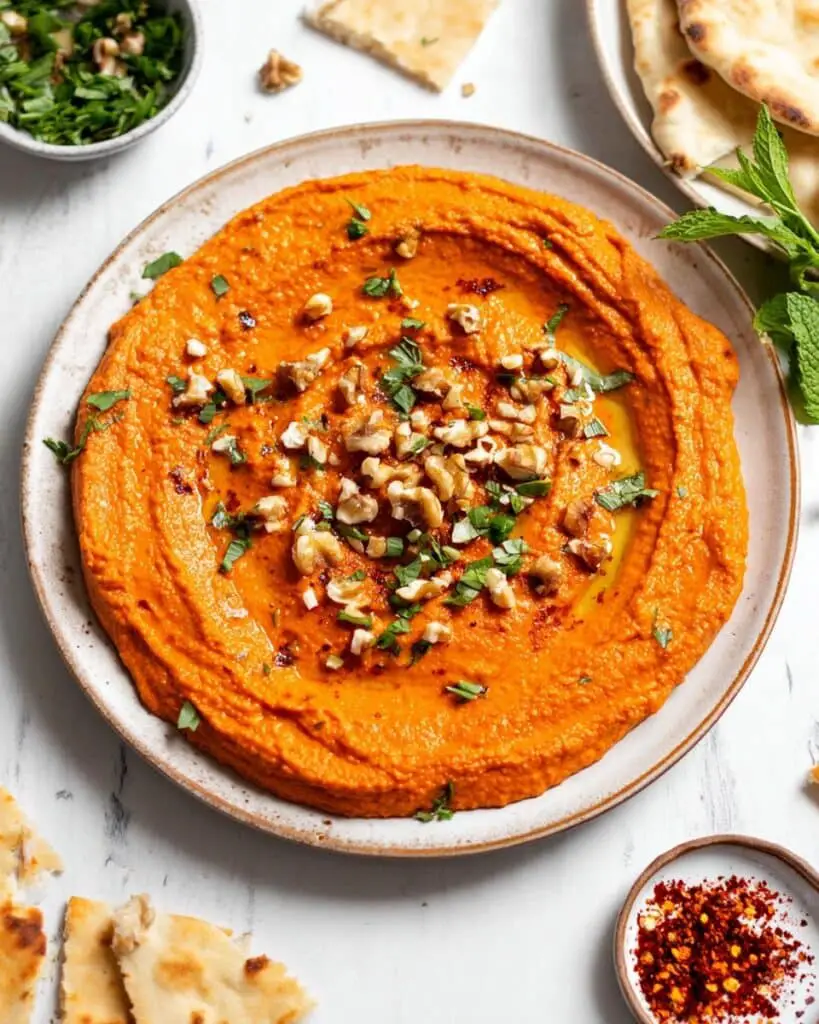 Roasted Red Pepper Walnut Dip Recipe