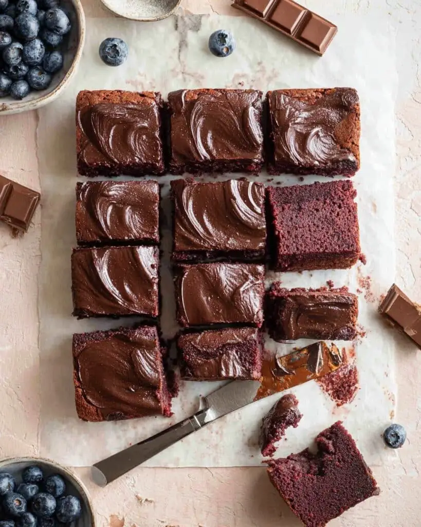 Beetroot Brownies with a Chocolate Avocado Frosting Recipe