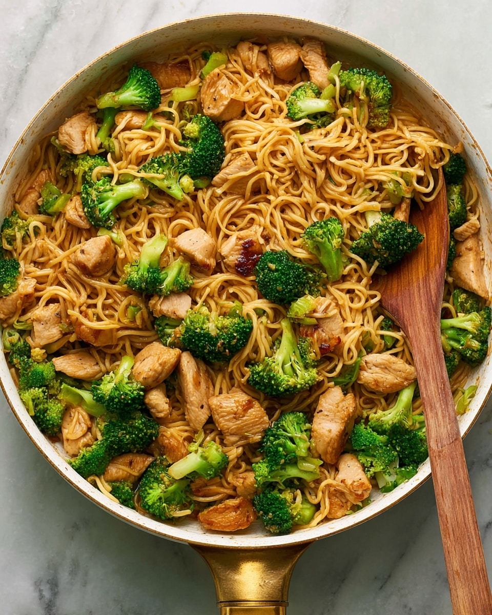 Healthy Sesame Noodles with Chicken and Broccoli Recipe