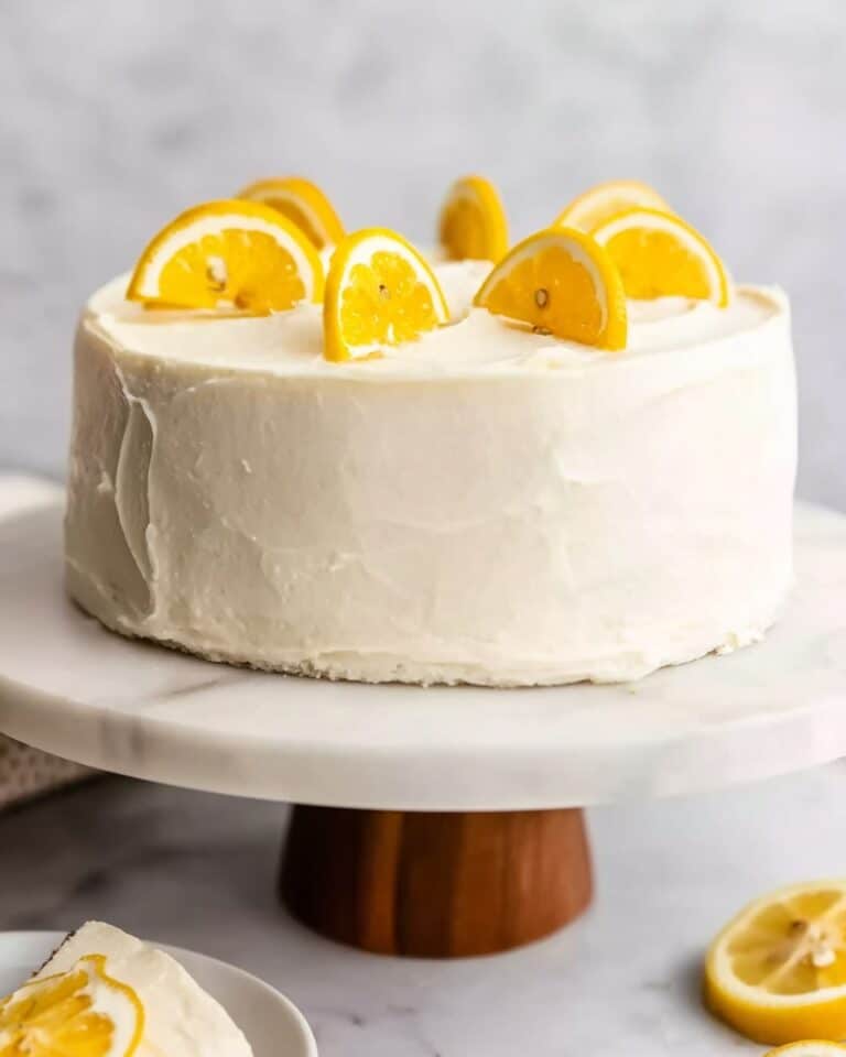 Lemon Cake with Cream Cheese Frosting Recipe
