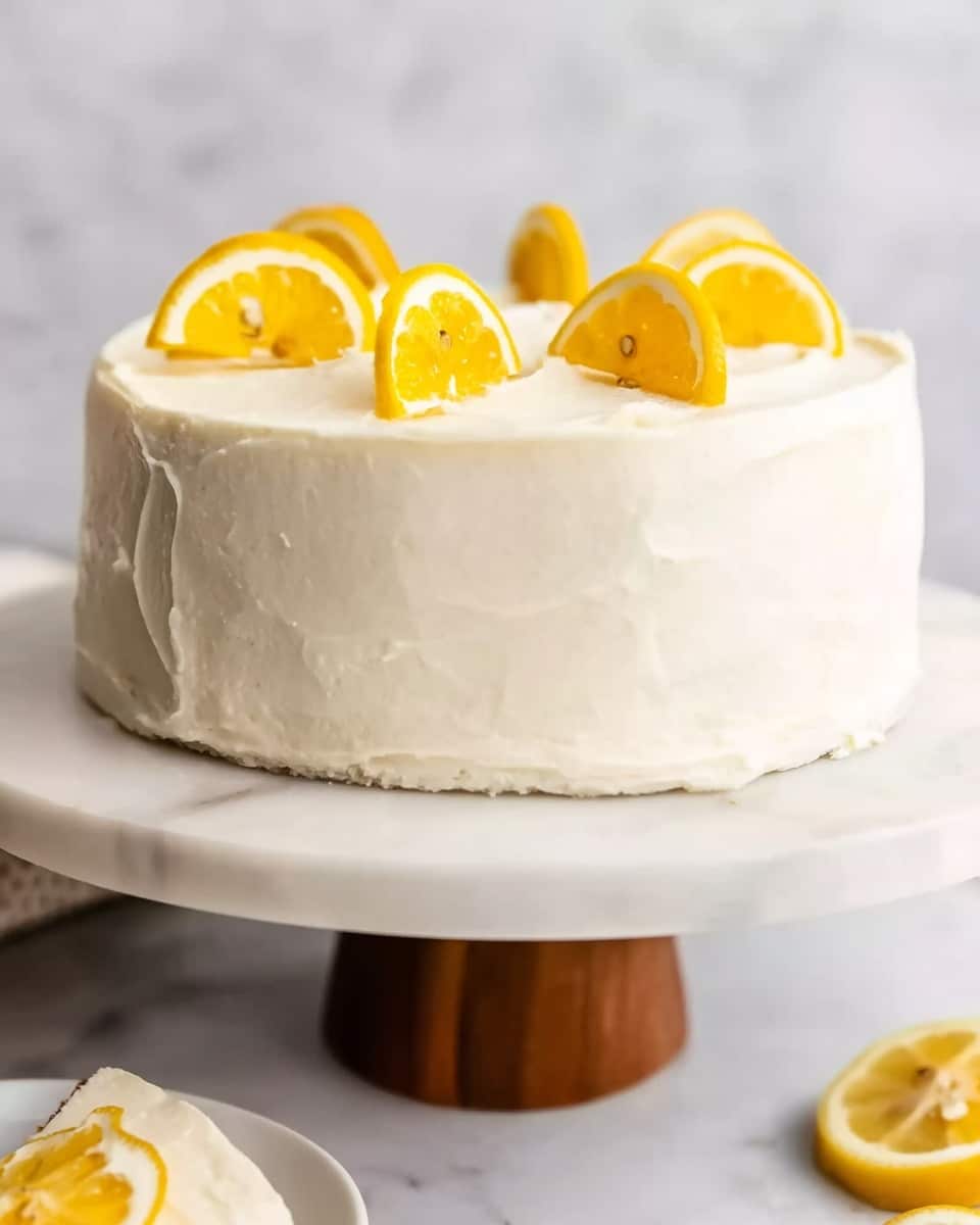Lemon Cake with Cream Cheese Frosting Recipe