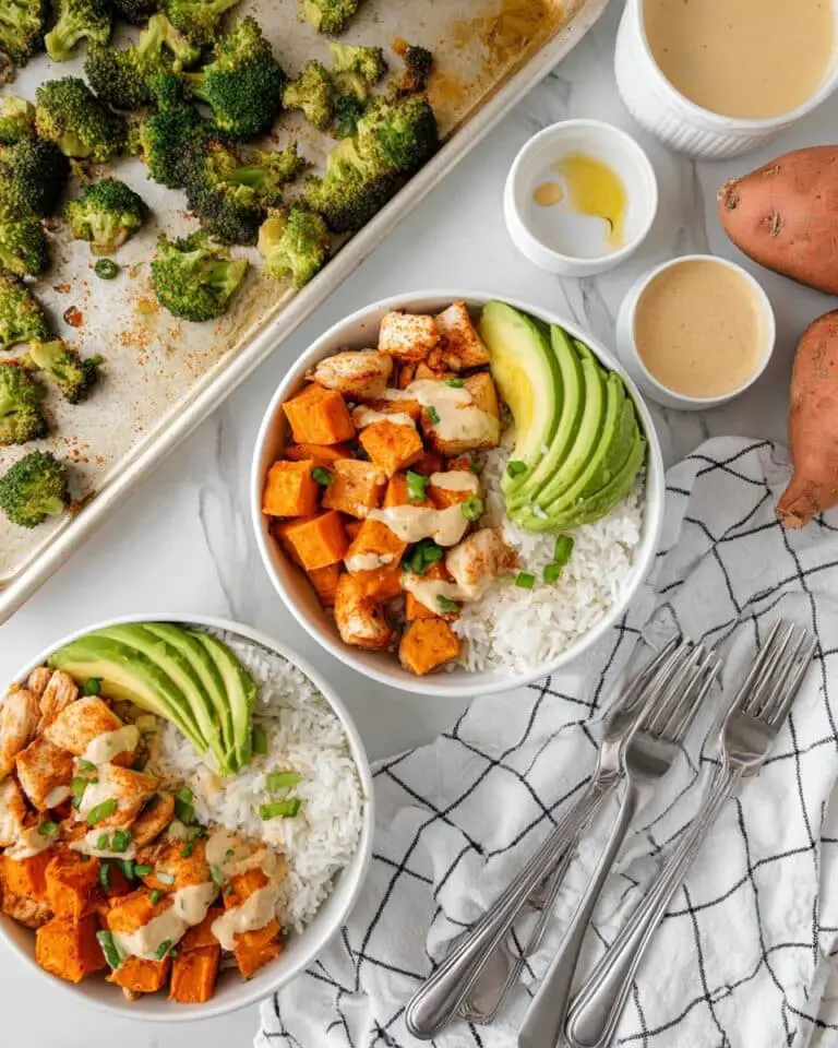 Chicken & Sweet Potato Rice Bowl with Chipotle Mayo Recipe