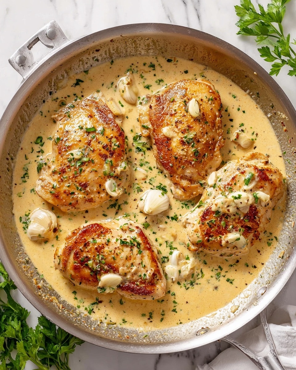Creamy Garlic Chicken Recipe