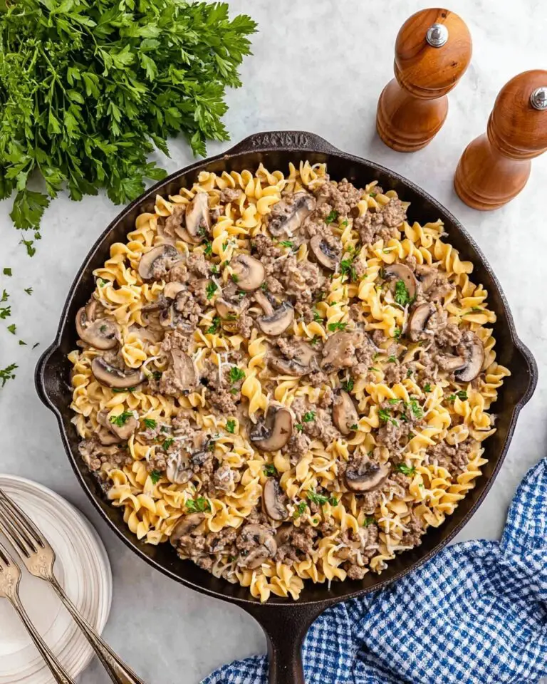 Easy Ground Beef Stroganoff Recipe