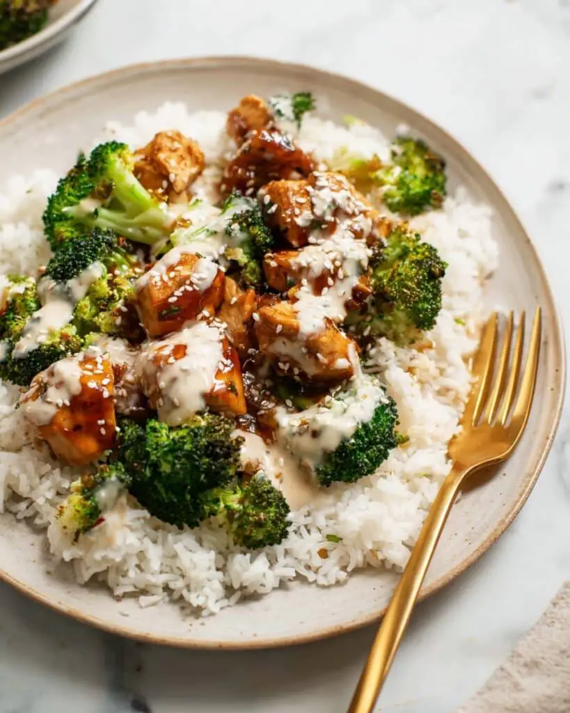 Sticky Chicken Rice Bowls Recipe
