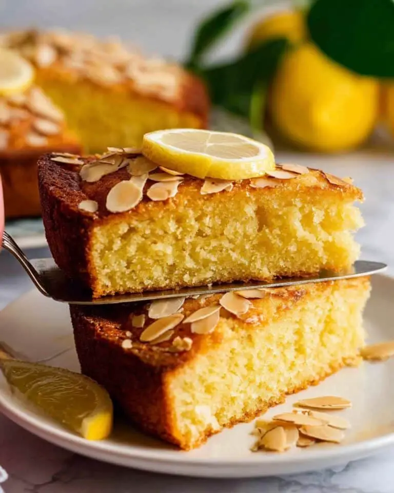 Easy Lemon Coconut Almond Cake Recipe