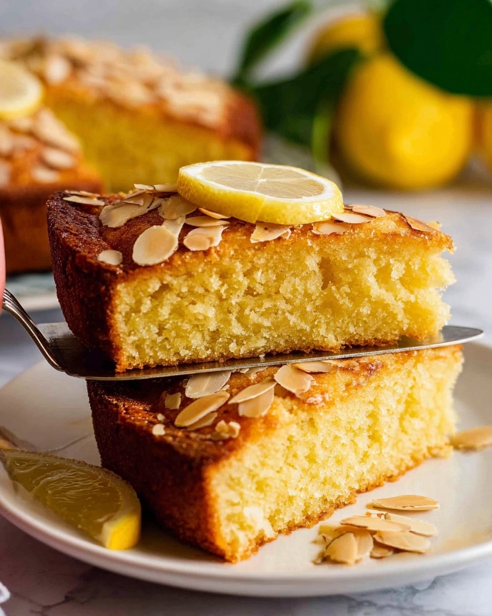 Easy Lemon Coconut Almond Cake Recipe