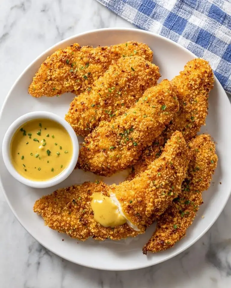 Baked Chicken Tenders with Parmesan and Crispy Panko Coating Recipe