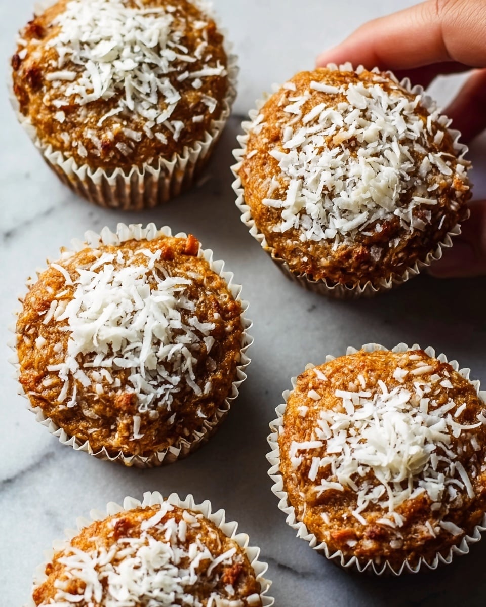 Coconut and Carrot High Protein Muffins Recipe