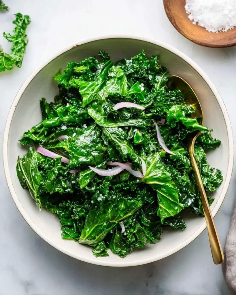 Sautéed Kale and Swiss Chard with Garlic and Red Pepper Flakes Recipe