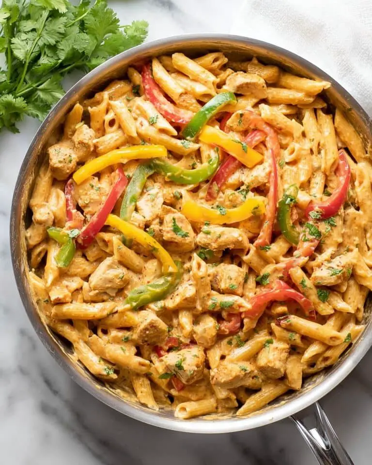 Creamy Chicken Fajita Pasta Recipe