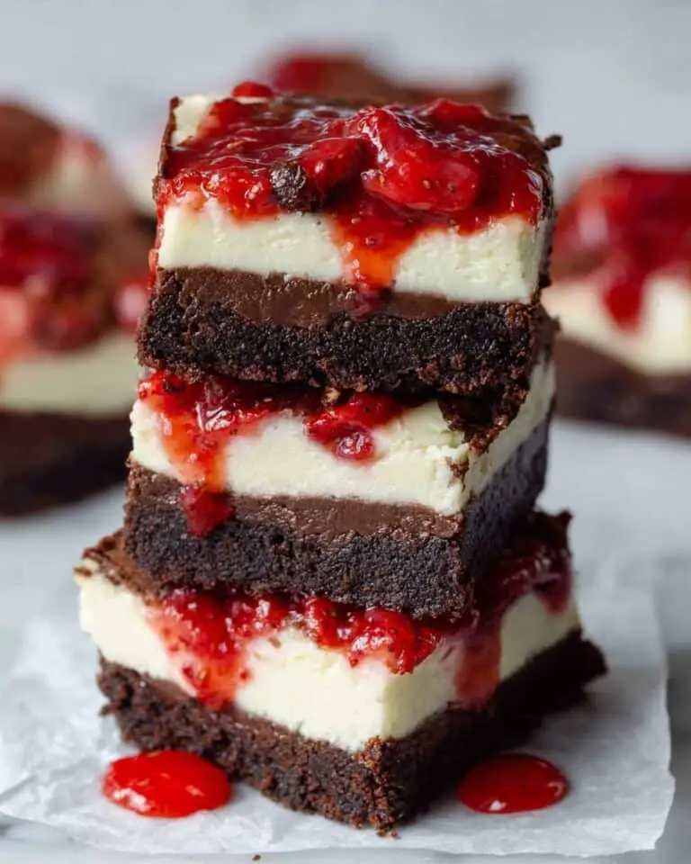 Strawberry Cheesecake Brownies Recipe