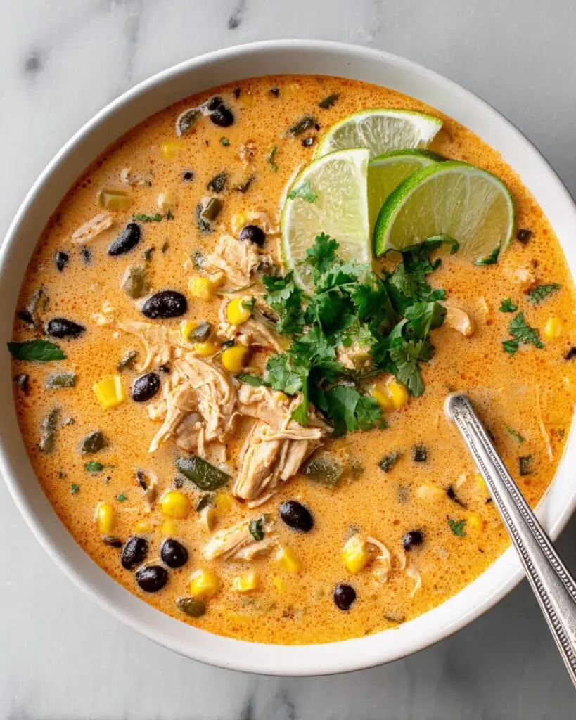 Easy Chicken, Poblano, and Black Bean Soup (Small Batch) Recipe
