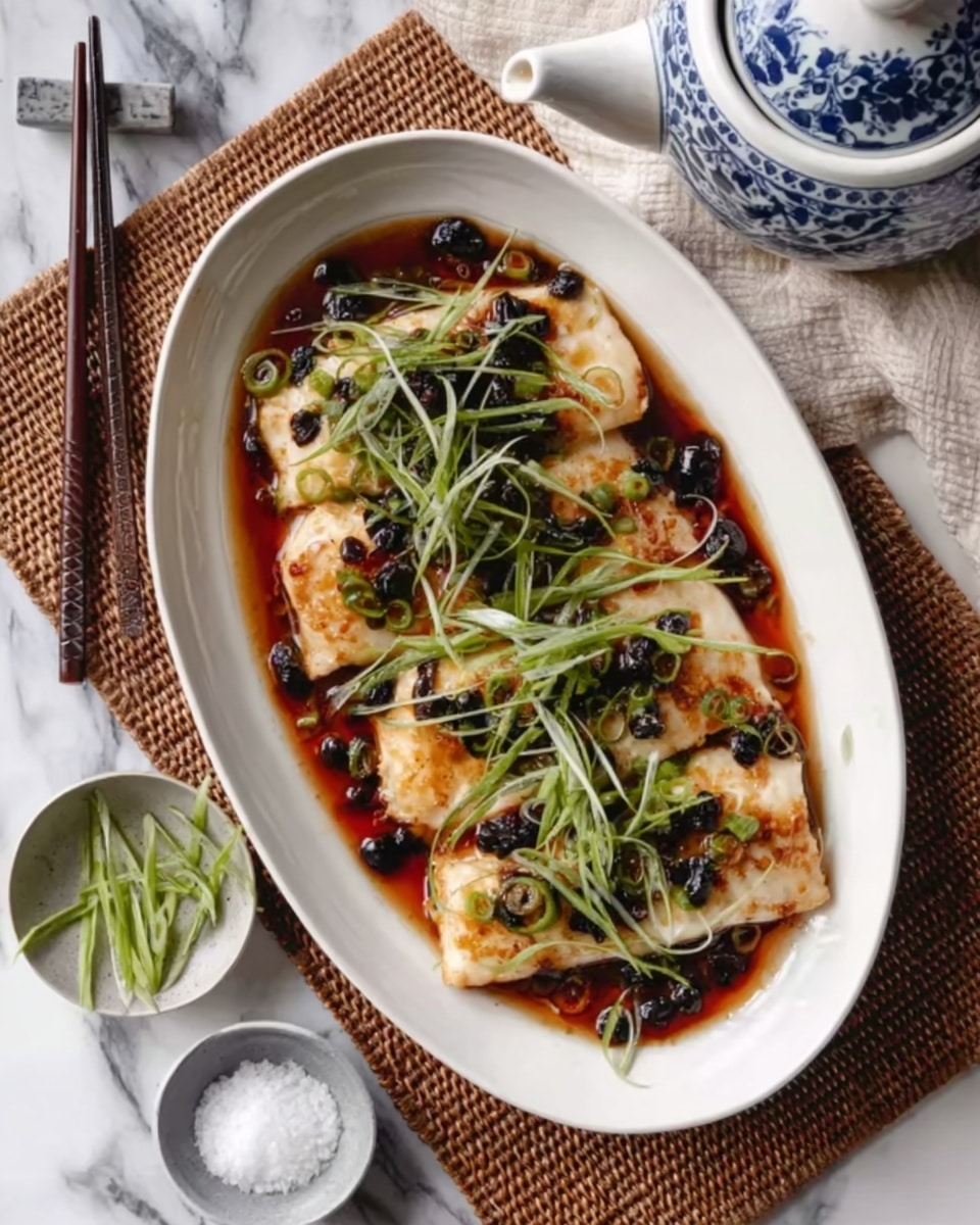 Steamed Fish with Black Bean Sauce Recipe