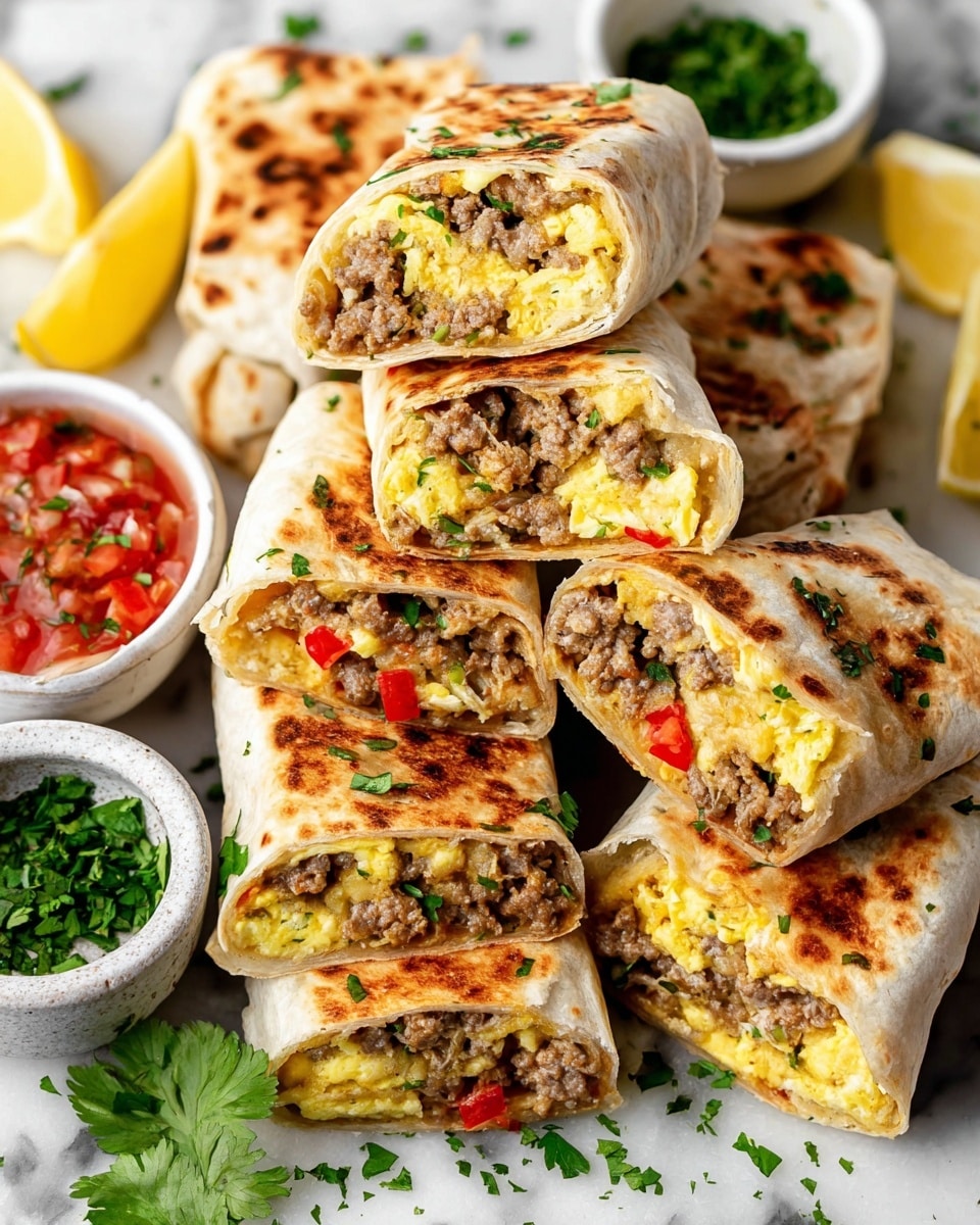 High Protein Breakfast Burritos Recipe