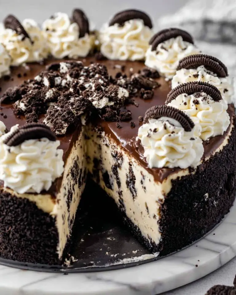 Oreo Cheesecake with Chocolate Ganache Recipe