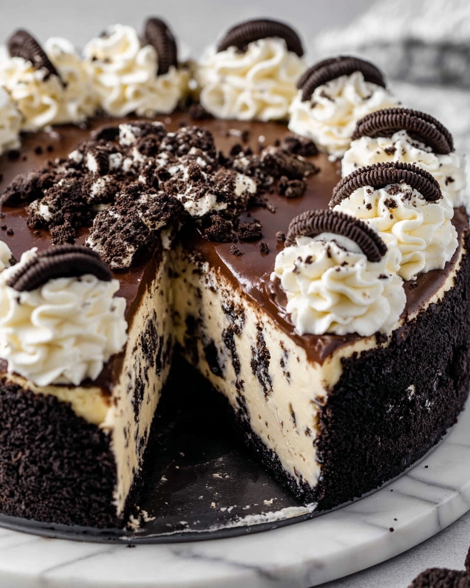 Oreo Cheesecake with Chocolate Ganache Recipe