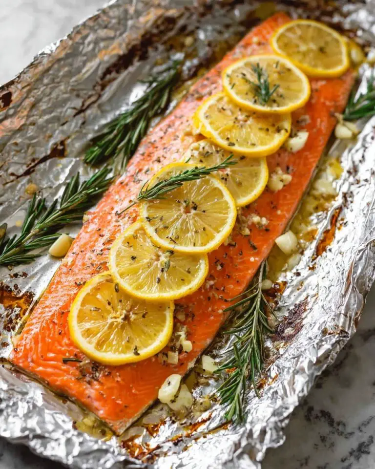 Baked Lemon Rosemary Salmon Recipe