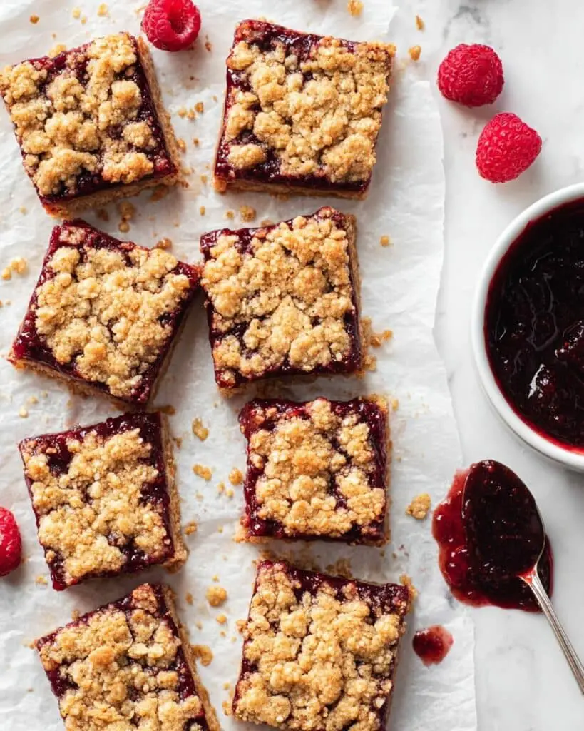 Jam Oatmeal Bars Recipe