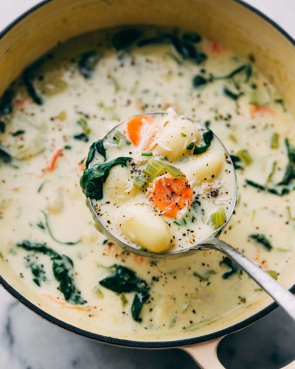 Creamy Chicken Gnocchi Soup (Olive Garden Copycat) Recipe
