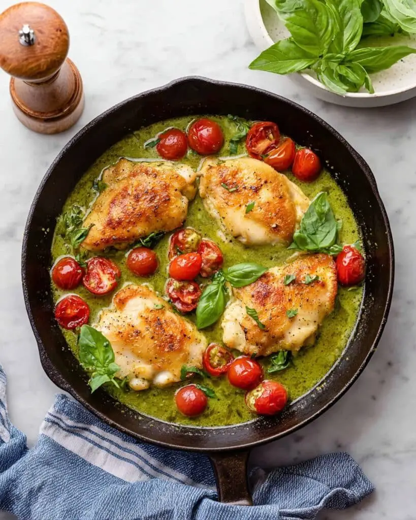 Creamy Pesto Chicken Recipe