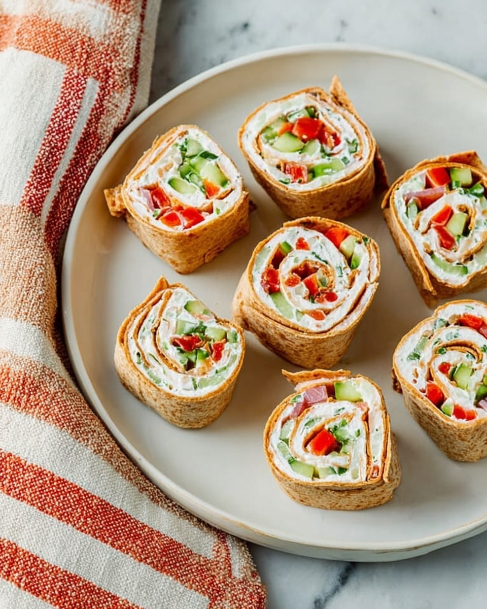 Vegetable Cream Cheese Roll Ups Recipe