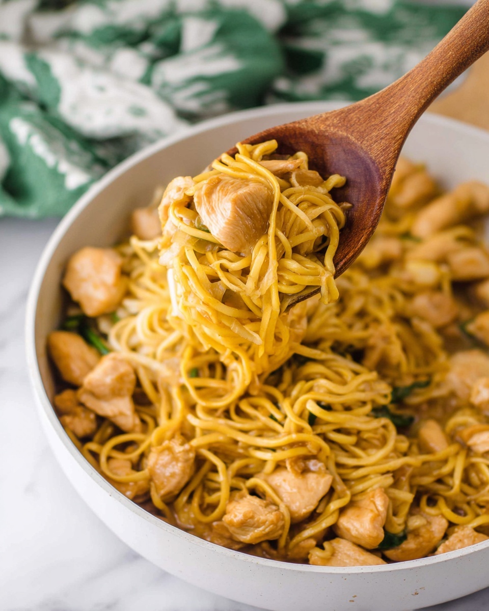 Asian Spicy Garlic Noodles with Chicken Recipe