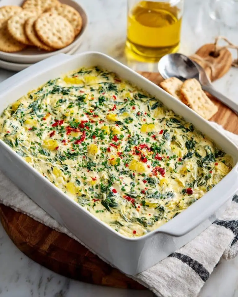 Spinach and Pepperoncini Baked Feta Dip Recipe