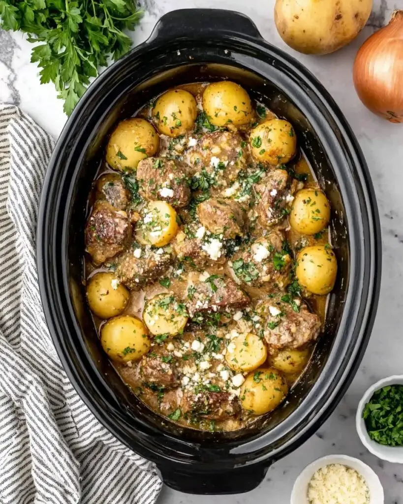 Slow Cooker Garlic Parmesan Chicken Recipe