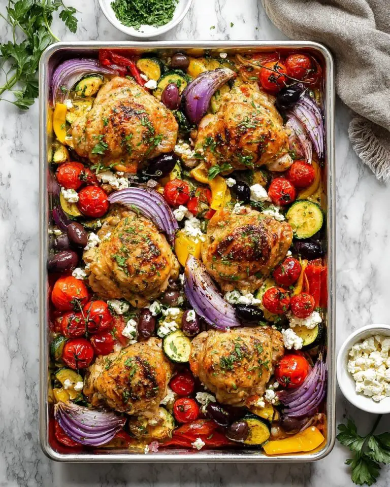Greek Sheet Pan Chicken Dinner Recipe