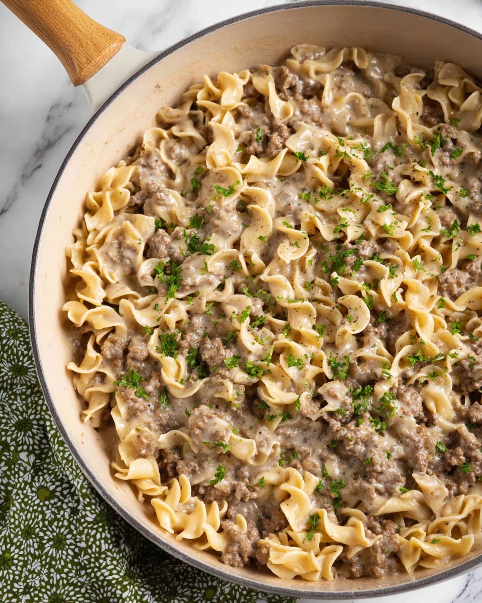 30-Minute Ground Beef Stroganoff Recipe