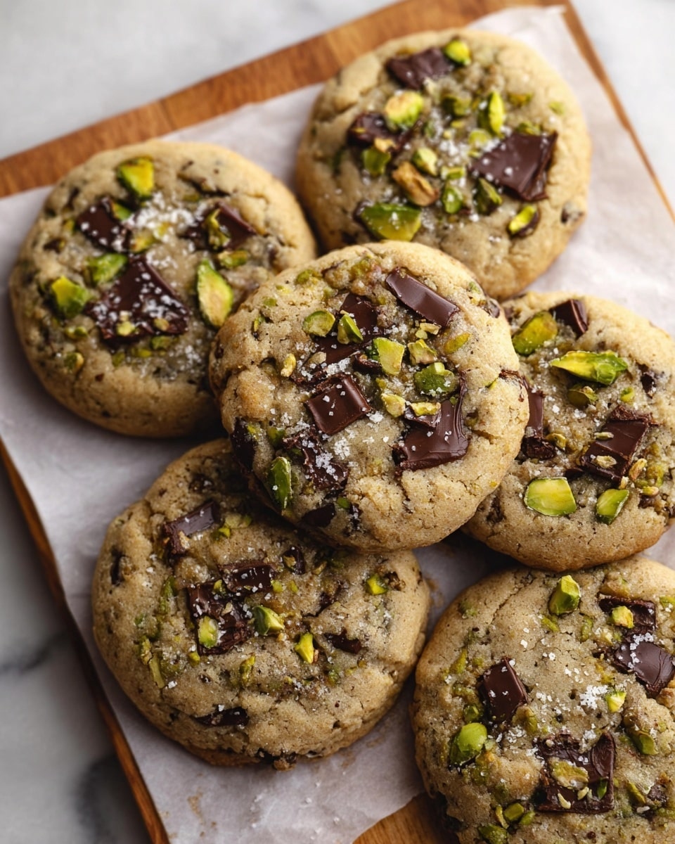 Pistachio Cream Stuffed Cookies with Chocolate and Nuts Recipe