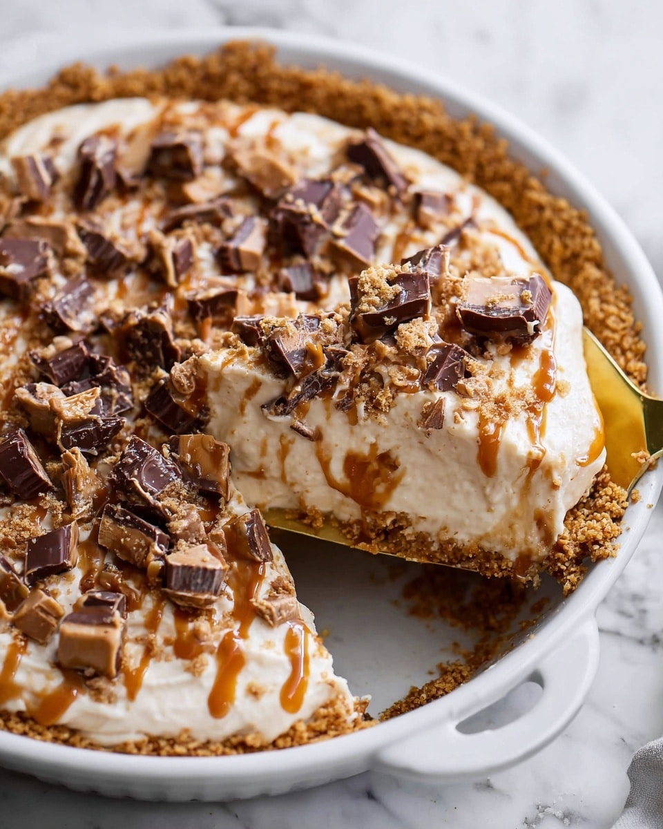 No Bake Snickers Bar Pie Recipe