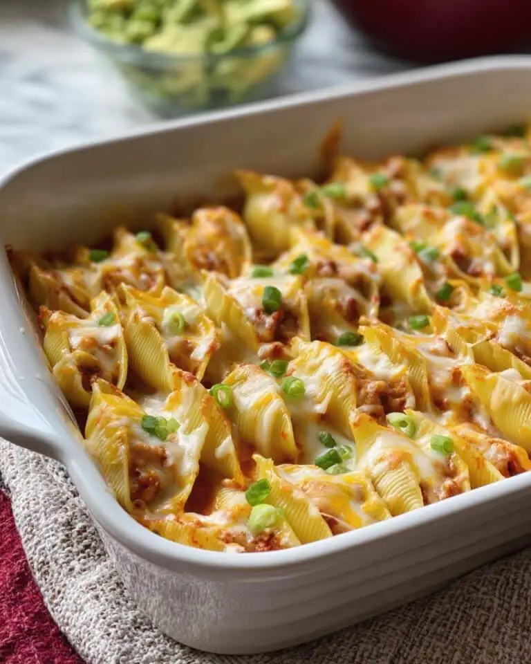Cheesy Taco Stuffed Pasta Shells Recipe