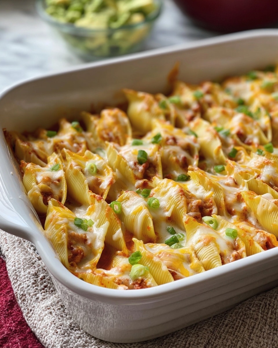 Cheesy Taco Stuffed Pasta Shells Recipe