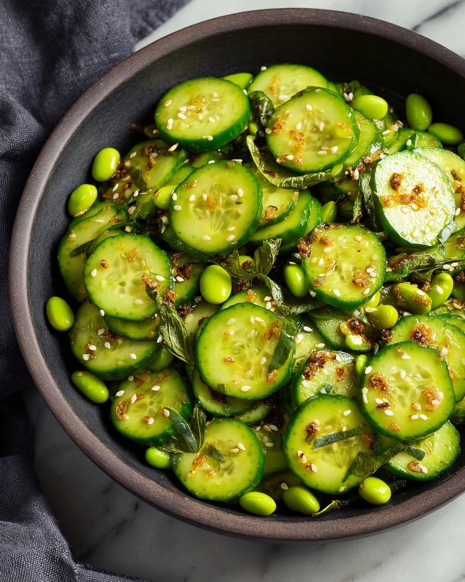 Spicy Cucumber Edamame Salad Recipe