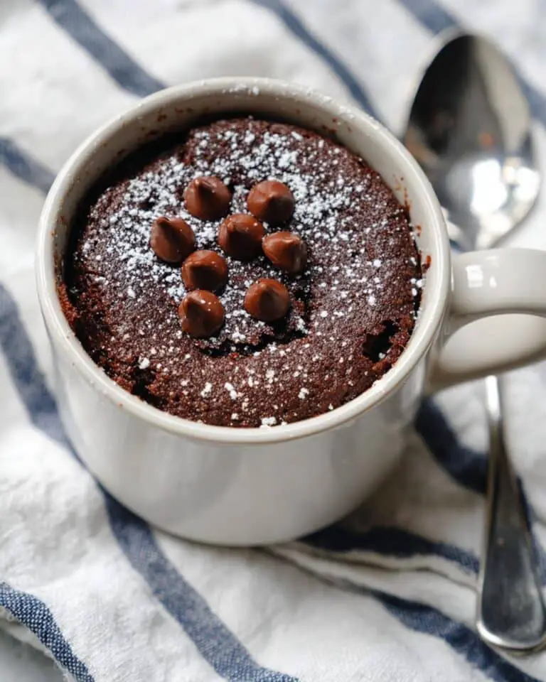 Healthy 5-Minute Mug Cake with Chocolate Chips Recipe