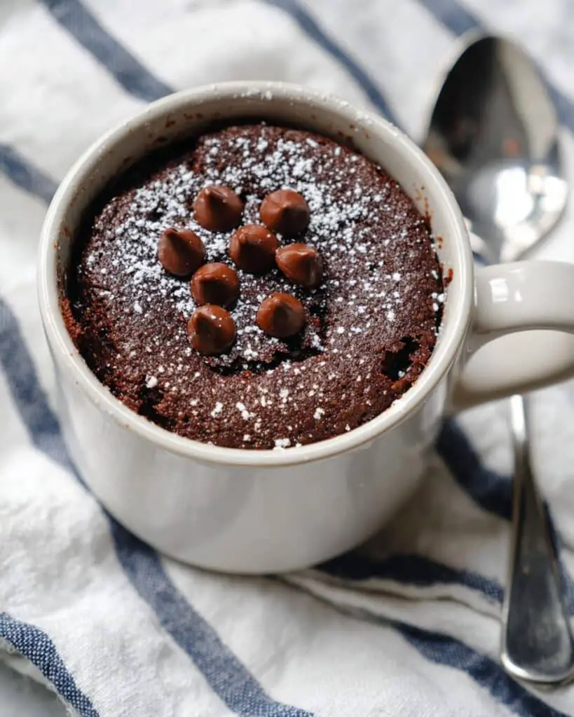 Healthy 5-Minute Mug Cake with Chocolate Chips Recipe