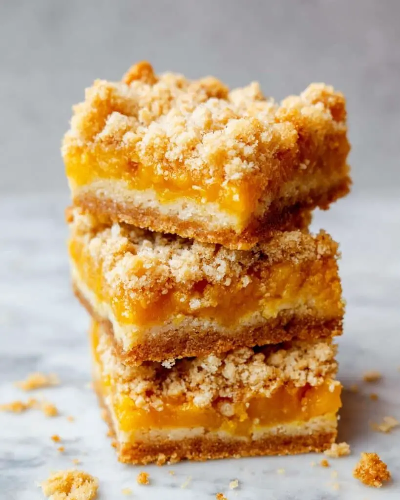 Mango Oatmeal Crumble Bars Recipe