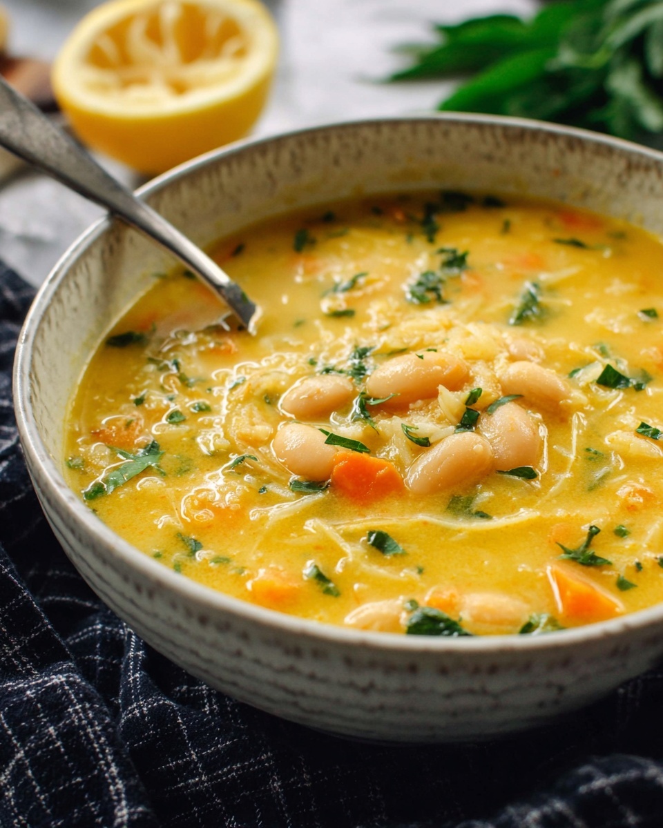 Lemon Chickpea Orzo Soup Recipe
