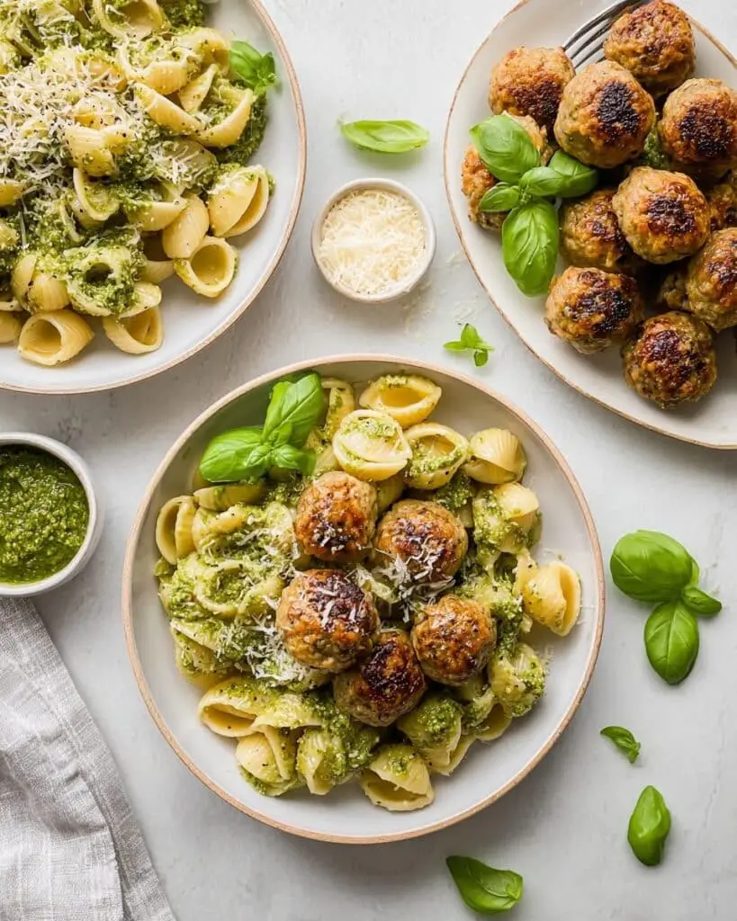 Chicken Pesto Meatballs Recipe